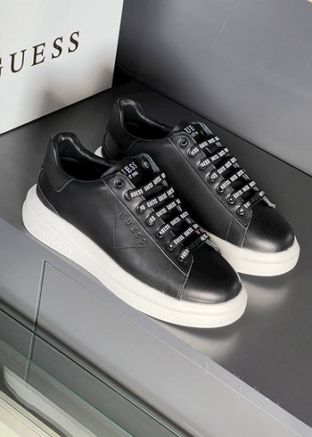 Guess Siyah Deri Sneaker