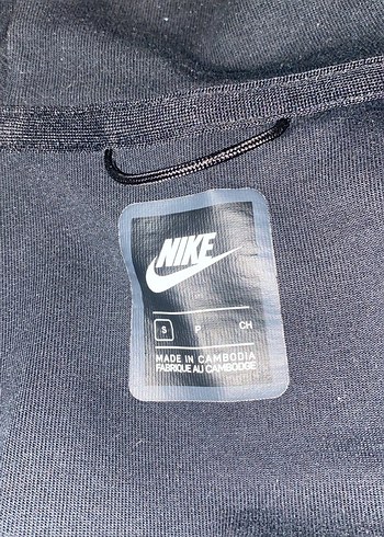 Siyah Nike Spor Fermuarlı Sweatshirt - Görsel 3