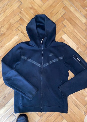 Siyah Nike Spor Fermuarlı Sweatshirt - Görsel 7