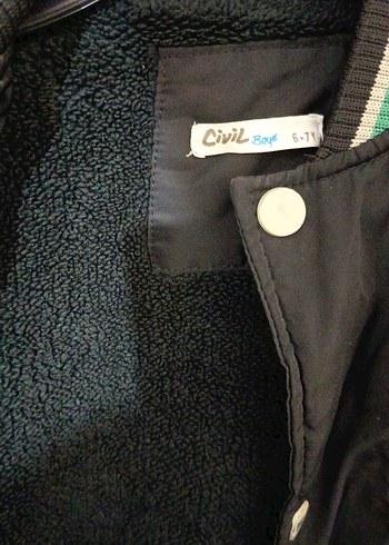 Düğmeli Siyah Erkek Çocuk ceket - Görsel 2