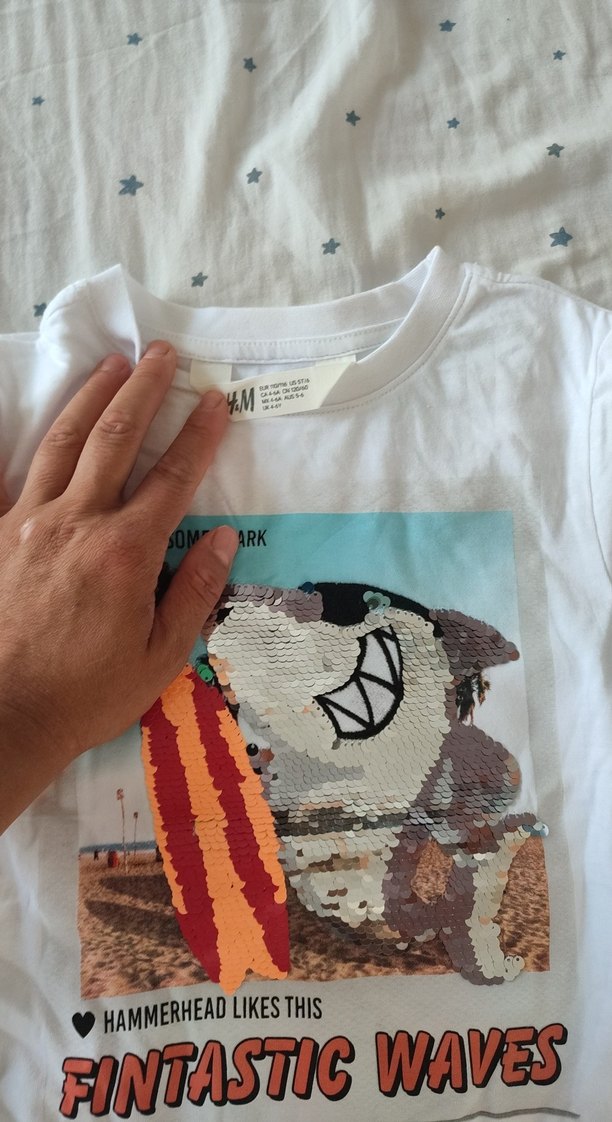 Beyaz Baskılı Erkek Çocuk Tişörtü - Görsel 2