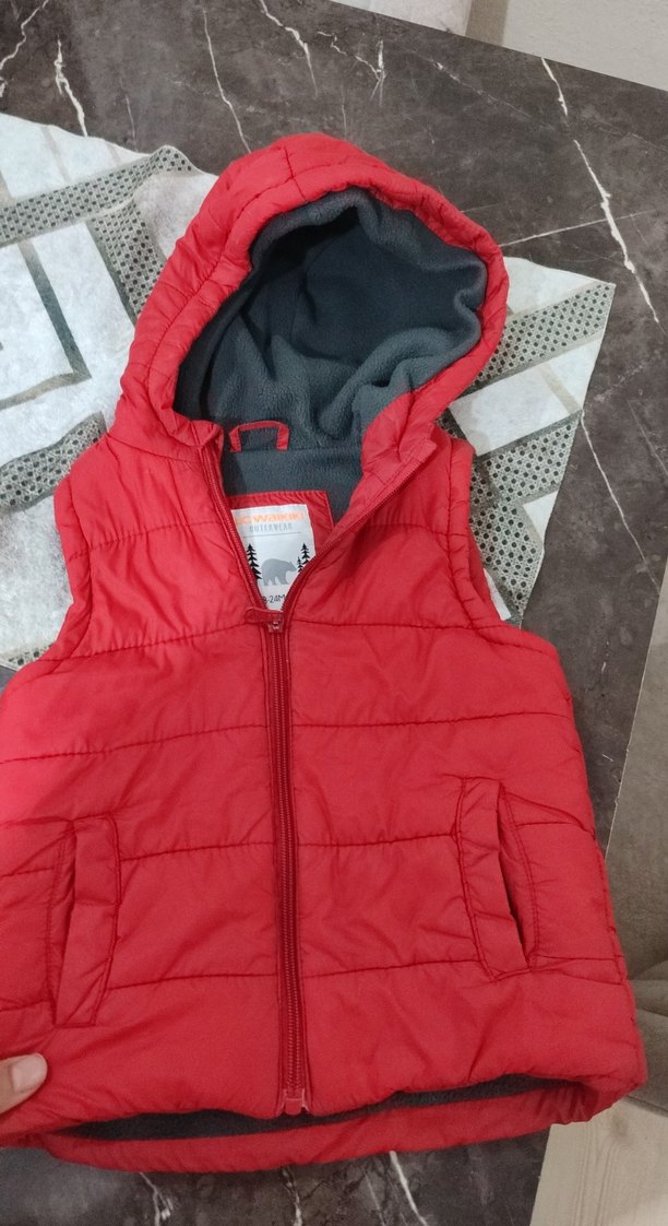 Kapüşonlu Fermuarlı Erkek Yelek - Görsel 2