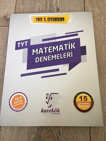 TYT MATEMATİK DENEMESİ 15?li KAREKÖK YAYINLARI