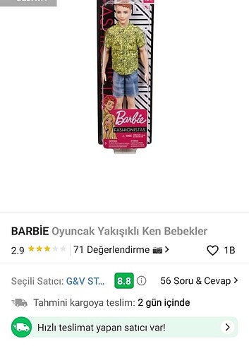 Barbie yakışıklı Ken bebek