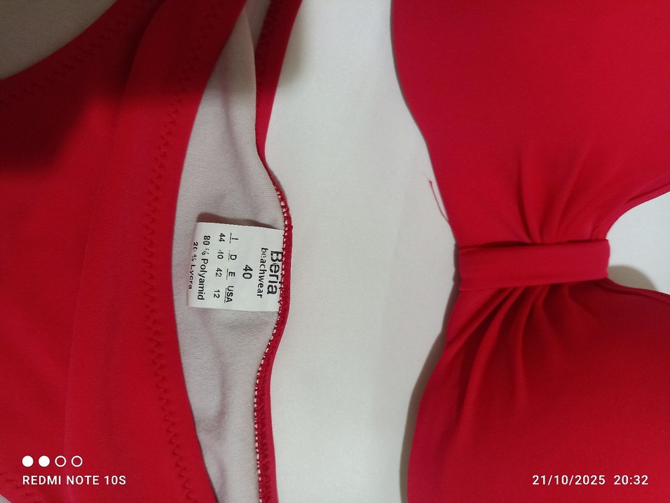 Kırmızı Fiyonk Detaylı Strappy Bikini - Görsel 3