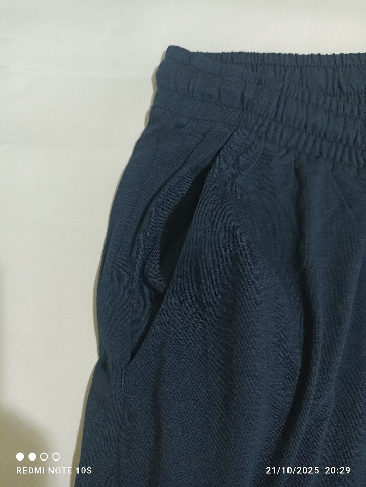 lacivert erkek Pamuklu Elastik Bel Rahat Pantolon pijama - Görsel 4