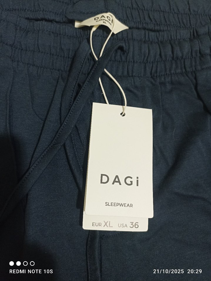 lacivert erkek Pamuklu Elastik Bel Rahat Pantolon pijama - Görsel 3