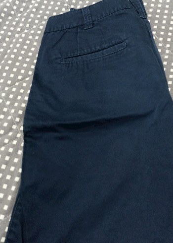 38 Beden mavi Renk Kadın Lacivert Denim Bermuda Şort