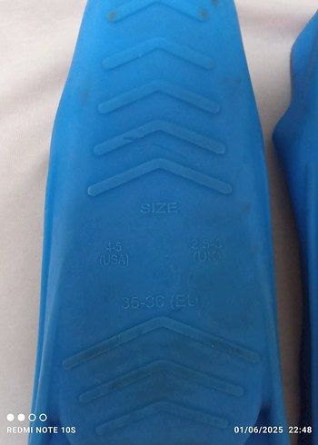 Erkek Mavi Kauçuk Su Ayakkabısı - Görsel 4