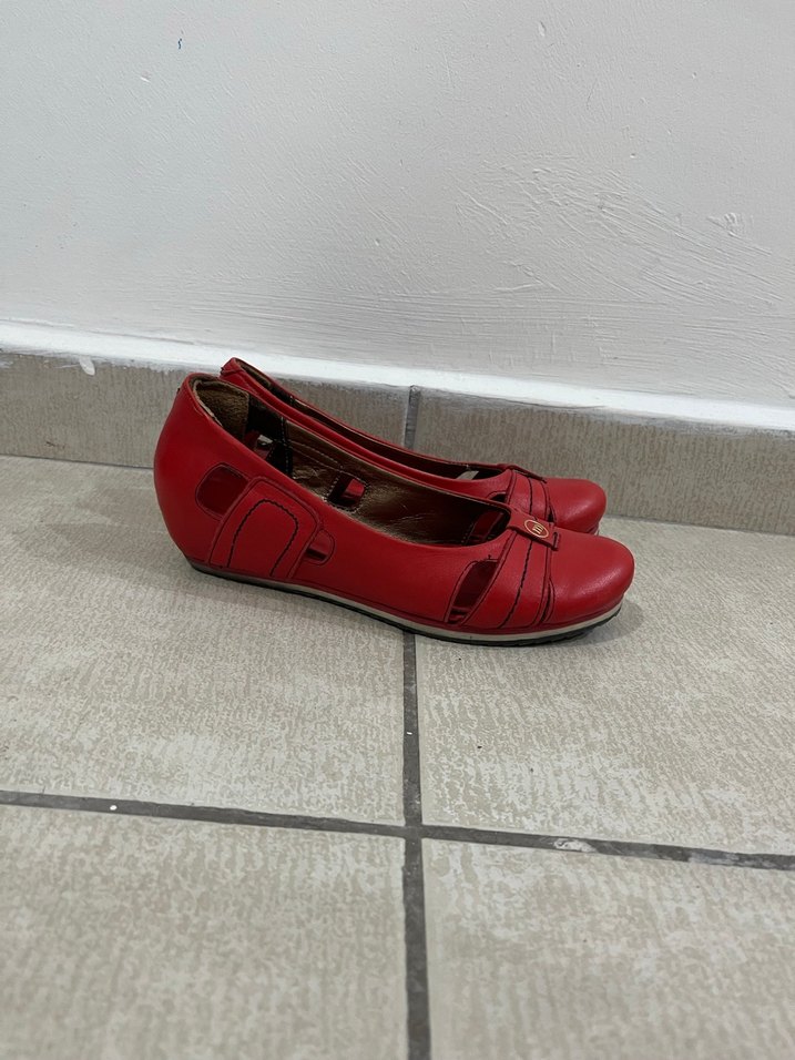 Kadın Kırmızı Babet - Görsel 2