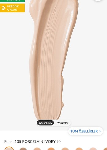 Flormar Perfect Coverage Fondöten 105 Porcelain Ivory - Görsel 3