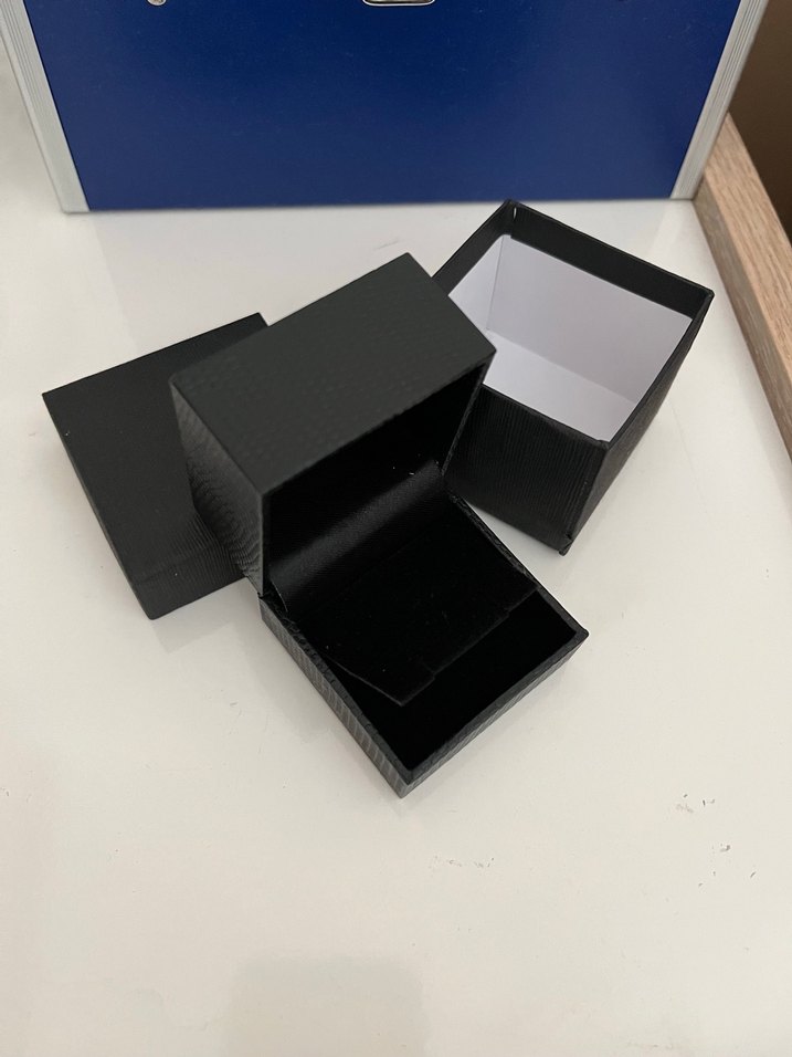Siyah Modern Yüzük Kutusu - Görsel 2