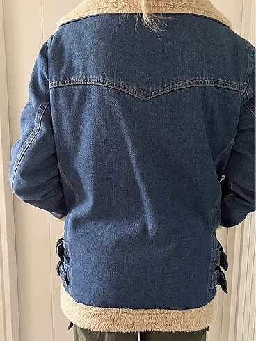 Mavi Jeans Peluş detaylı kot ceket