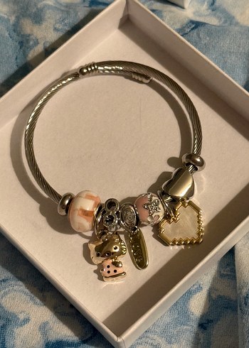 Pandora Pembe Sallantılı Charmlı Bohem Bileklik