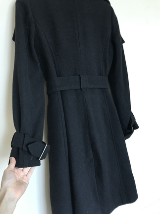 36 Beden siyah Renk Koton palto