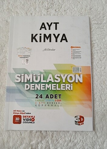 AYT Kimya Deneme 3D Yayınları