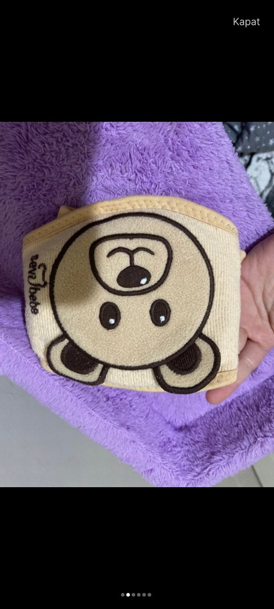 Leopar Desenli Bebek Bel Isıtıcı - Görsel 2