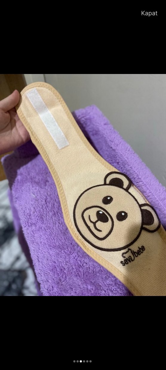 Leopar Desenli Bebek Bel Isıtıcı - Görsel 3