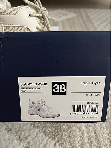 38 Beden camel Renk U.S Polo ayakkabı