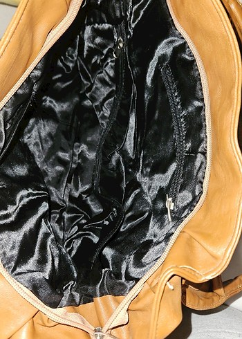 Bej Deri Kadın Çanta - Görsel 3