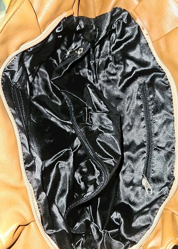 Bej Deri Kadın Çanta - Görsel 4