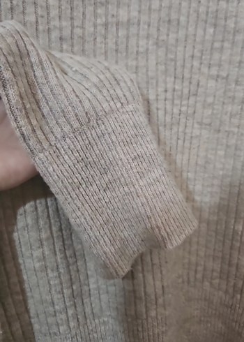 vizon Nakışlı Bohem Kadın Triko Kazak - Görsel 3