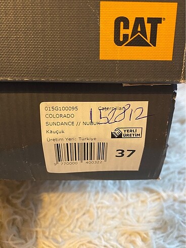 37 Beden camel Renk Temiz 37 Numara Cat Bot