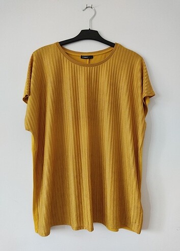 Hardal renk t-shirt 