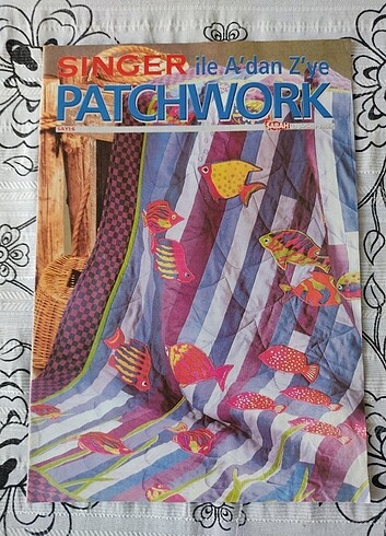  3 adet patchwork, kırkyama dergisi