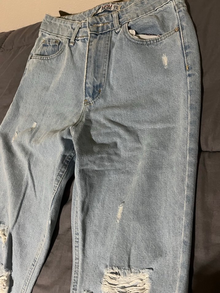 Kadın 
Yırtık Bol Kesim Pantolon - Görsel 3