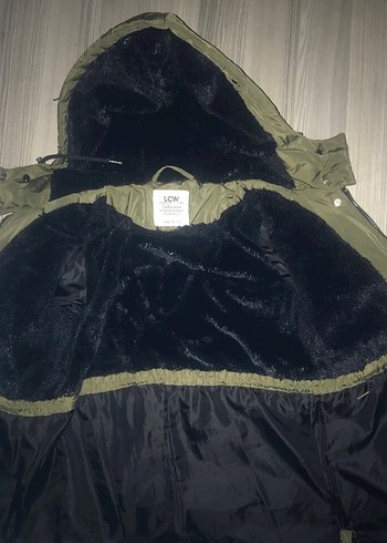 Kadın Haki Kapüşonlu Fermuarlı Mont - Görsel 4