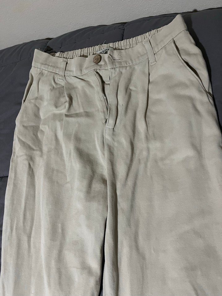 Bej Keten Kadın Pantolon - Görsel 2