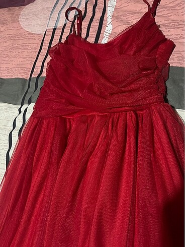 s Beden Kırmızı kısa elbise