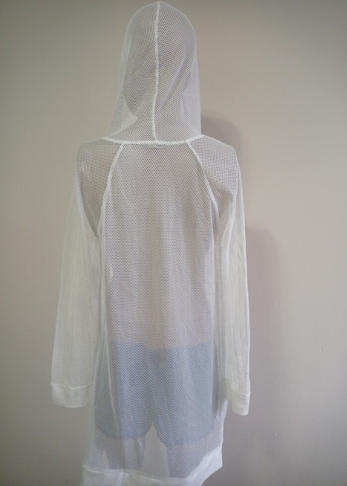 Fileli üst kapşonlu fermuarlı  - Görsel 4