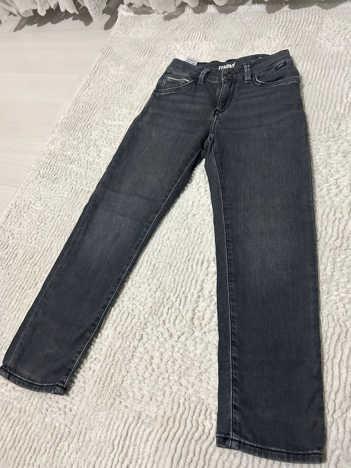 Gri erkek çocuk kot pantalon - Görsel 2