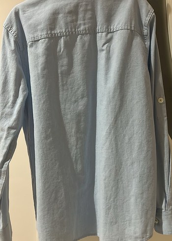 LC Waikiki Mavi Denim Erkek Gömlek - Görsel 2