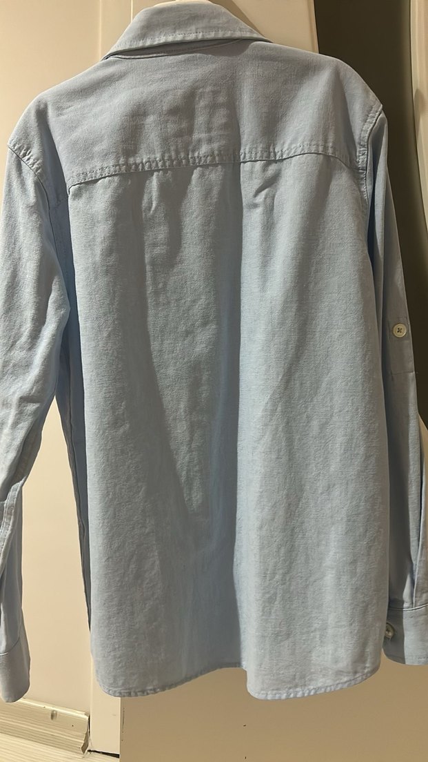 LC Waikiki Mavi Denim Erkek Gömlek - Görsel 2
