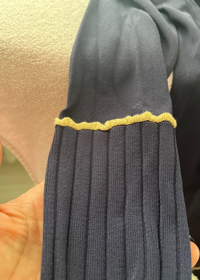 Aker lacivert tasarım triko tunik - Görsel 2