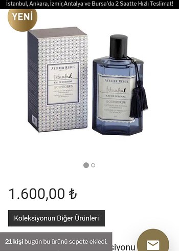 Atelier Rebul Bosphorus Kolonya 250 ml - Görsel 3