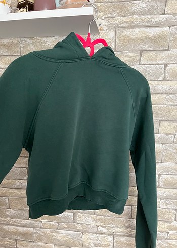Kadın Yeşil Fermuarlı Sweatshirt
