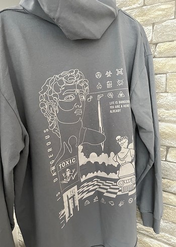 Trendyol & Milla Gri Kapüşonlu Kadın Sweatshirt