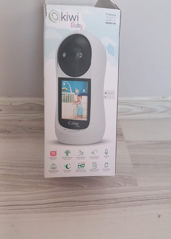 Beyaz Okiwi Bebek Monitörü ve Kamerası - Görsel 2