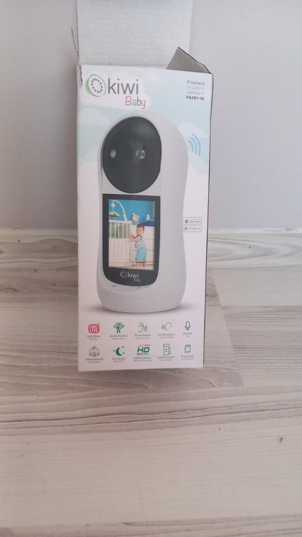 Beyaz Okiwi Bebek Monitörü ve Kamerası - Görsel 2