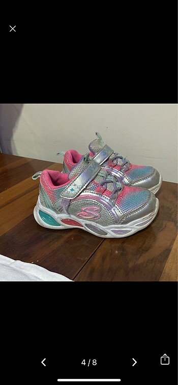 Skechers SKECHERS S LİGHTS KIZ BEBEK SPOR AYAKKABI
