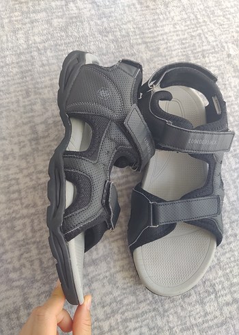 Gri Erkek sandalet - Görsel 2