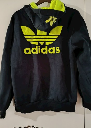 Adidas Siyah Kapüşonlu Erkek Çocuk Sweatshirt - Görsel 2