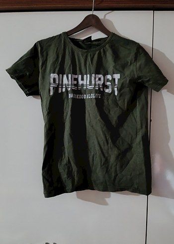 Erkek Koyu Mavi Kısa Kollu Keten Tişört - Görsel 2