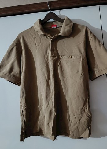 Erkek Koyu Mavi Kısa Kollu Keten Tişört - Görsel 3