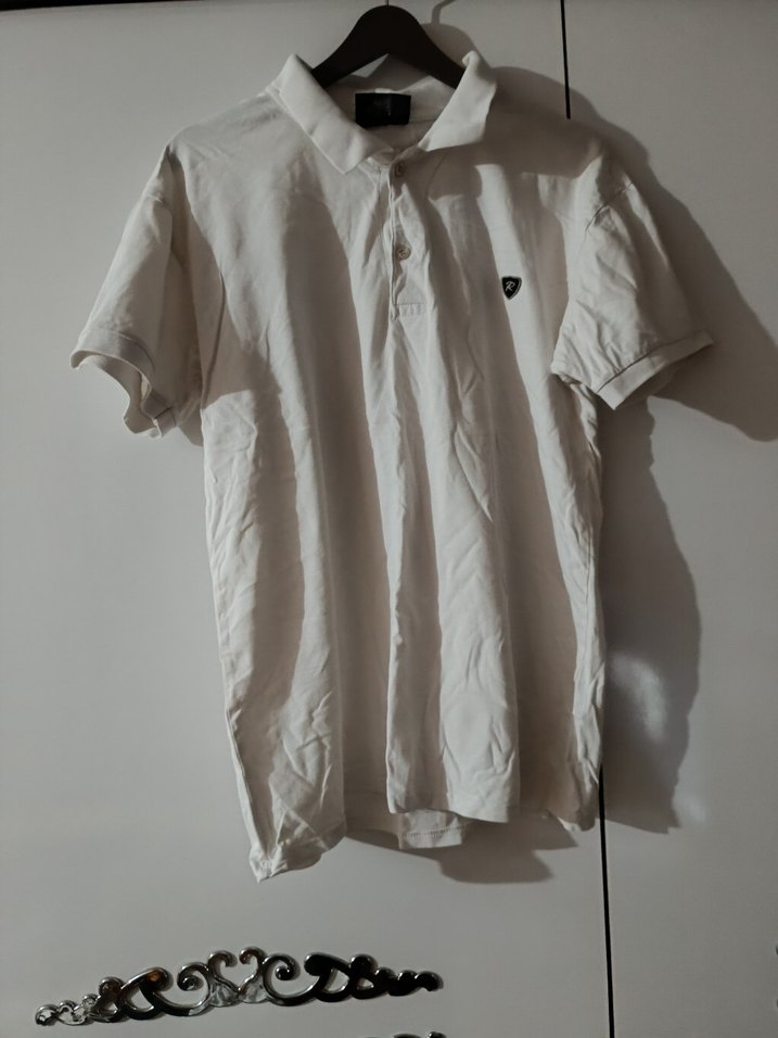 Erkek Koyu Mavi Kısa Kollu Keten Tişört - Görsel 5