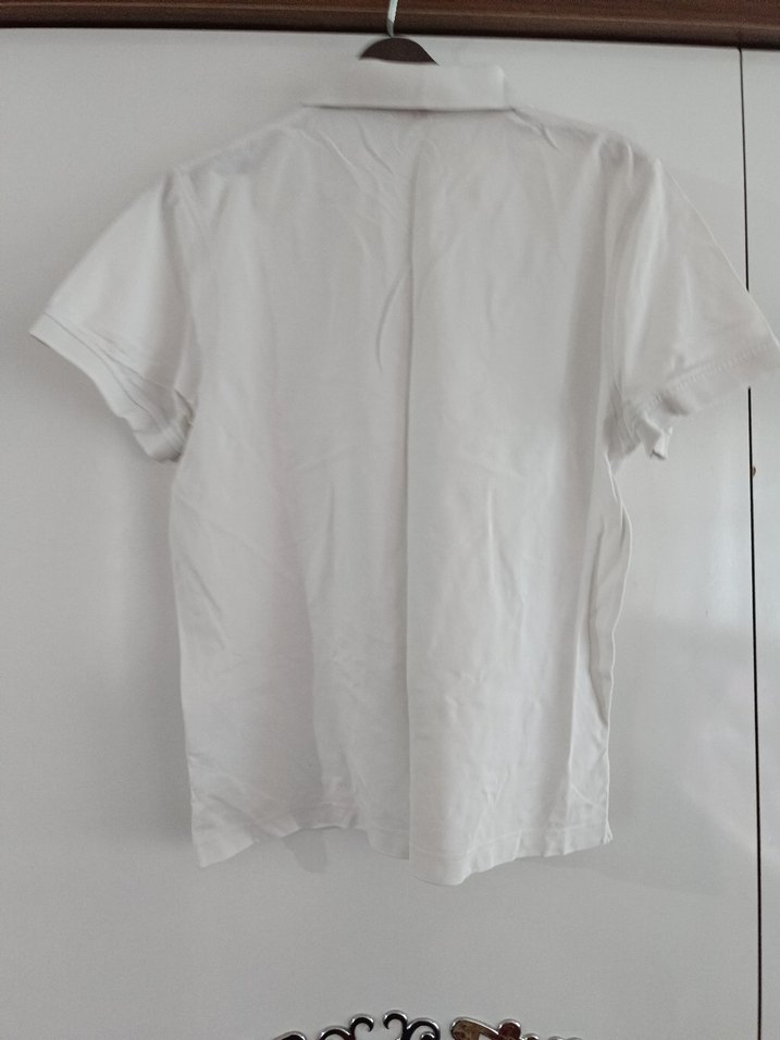 Erkek Beyaz Kısa Kollu Polo Tişört - Görsel 2